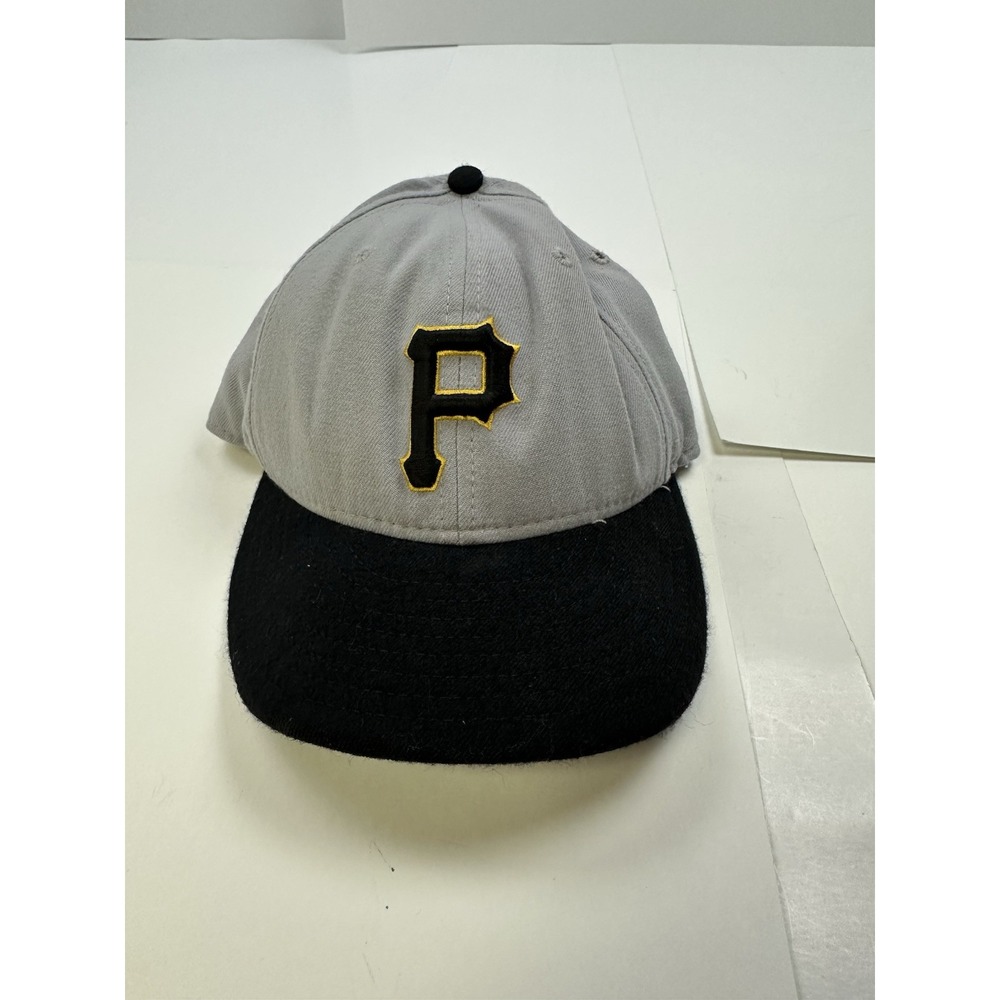 Vintage Pittsburgh Pirates Hat Cap New Era Diamond Collection Gray Size 7 1/4